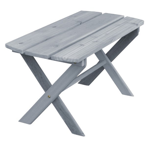 Western Red Cedar Folding Coffee Table Coffee Table Gray Stain
