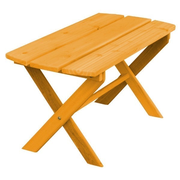 Western Red Cedar Folding Coffee Table Coffee Table Natural Stain