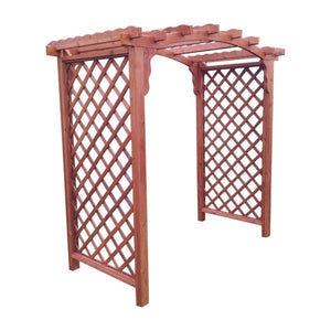 Western Red Cedar Jamesport Arbor Porch Swing Stand 6ft / Redwood Stain