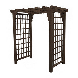 Western Red Cedar Lexington Arbor Porch Swing Stand 5ft / Walnut Stain