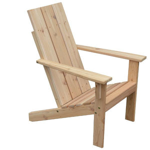 Western Red Cedar Modern Adirondack Chair Adirondack Chair Unfinished