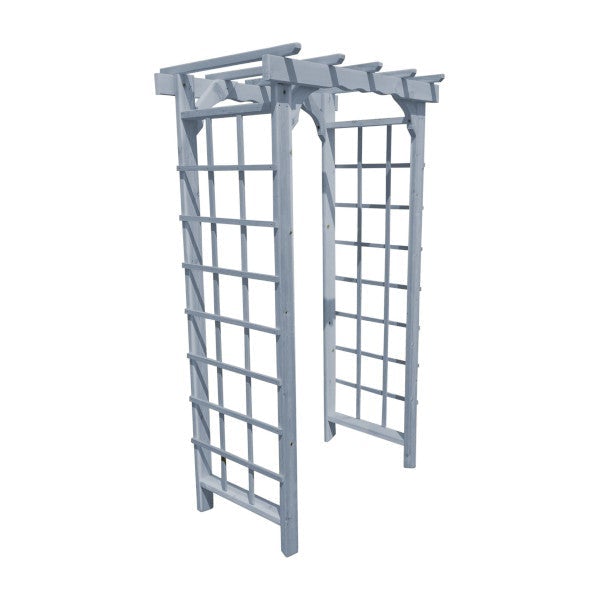 Western Red Cedar Morgan Arbor Porch Swing Stand 3ft / Gray Stain