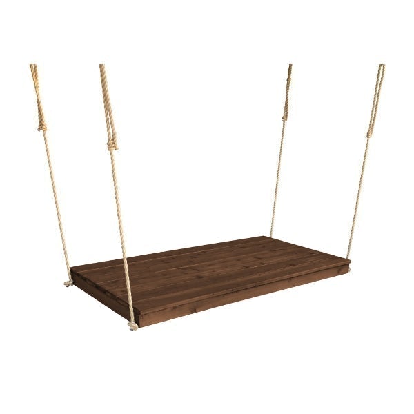 Western Red Cedar Twin Mattress Newport Bed Porch Swing Bed Mushroom Stain