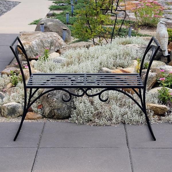 Wrought Iron Garden Two Seater Bench Arbor Bench / wrought iron benches