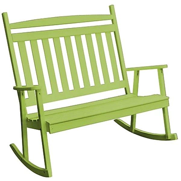 Yellow Pine Double Classic Porch Rocker - The Charming Bench Company