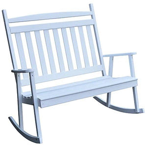 Yellow Pine Double Classic Porch Rocker - The Charming Bench Company