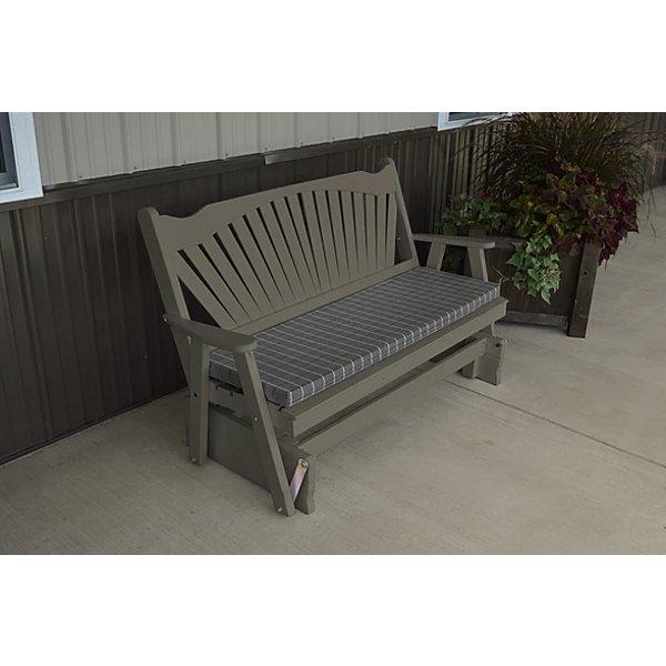 Yellow Pine Fan Back Style Glider - The Charming Bench Company