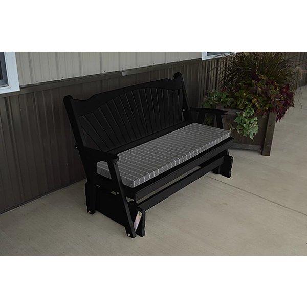 Yellow Pine Fan Back Style Glider - The Charming Bench Company