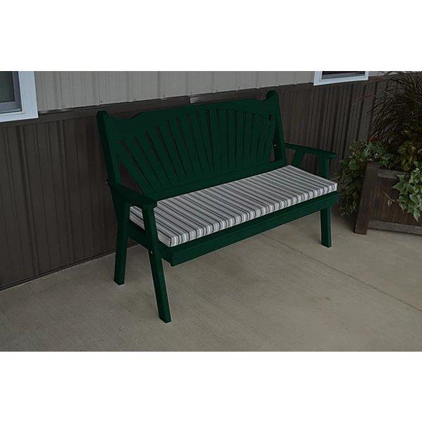 Yellow Pine Fanback Garden Bench - The Charming Bench Company