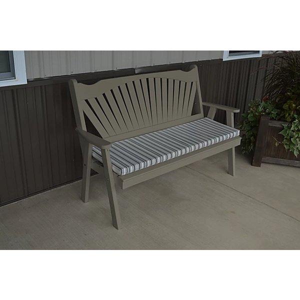 Yellow Pine Fanback Garden Bench - The Charming Bench Company