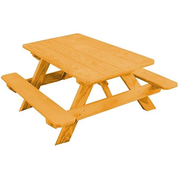 Yellow Pine Kids Picnic Table - The Charming Bench Company