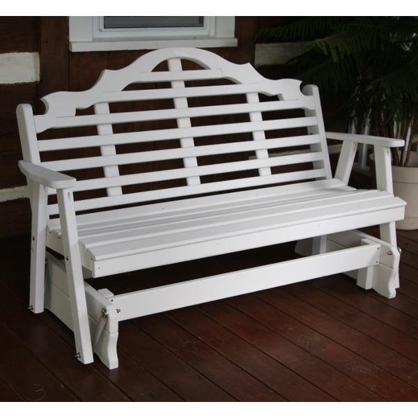 Yellow Pine Marlboro Glider Outdoor Glider