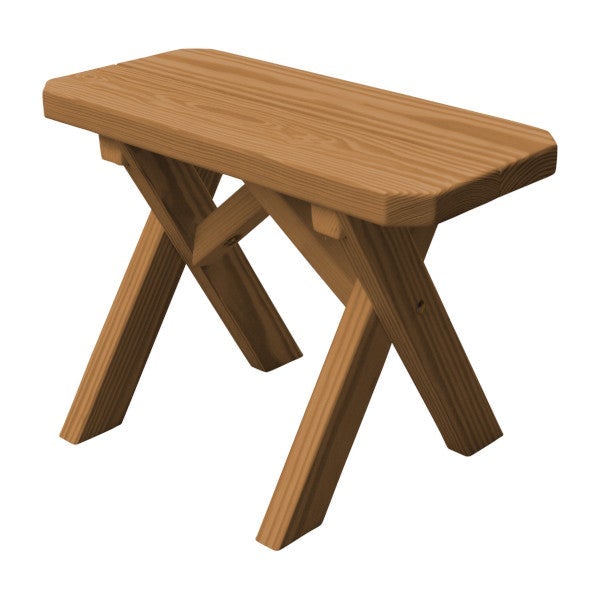Yellow Pine Picnic Crossleg Bench Picnic Bench 2ft / Oak Stain