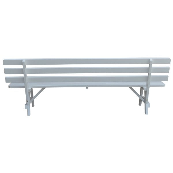 Yellow Pine Traditional Backed Bench Size 5ft, 6ft, 8ft Garden Bench