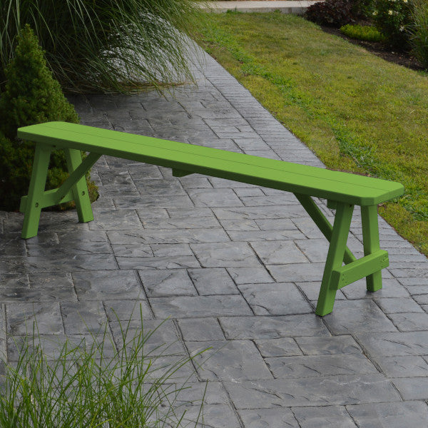 Yellow Pine Traditional Backless Bench – Size 5ft, 6ft, 8ft Picnic Bench