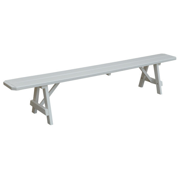 Yellow Pine Traditional Backless Bench – Size 5ft, 6ft, 8ft Picnic Bench