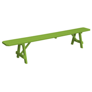 Yellow Pine Traditional Backless Bench – Size 5ft, 6ft, 8ft Picnic Bench