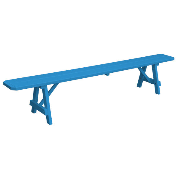 Yellow Pine Traditional Backless Bench – Size 5ft, 6ft, 8ft Picnic Bench