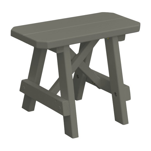 Yellow Pine Traditional Bench Only Picnic Bench 2ft / Olive Gray Paint
