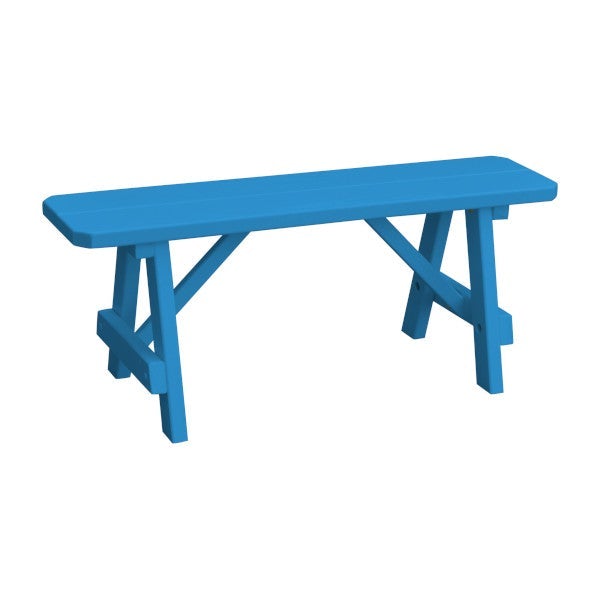 Yellow Pine Traditional Bench Only Picnic Bench